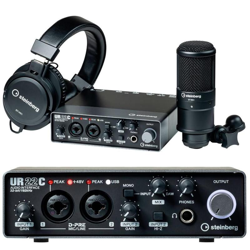 Kit Interface de Audio Yamaha Steinberg UR22C Studio + Fone